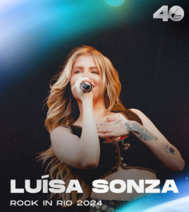 Luiísa Sonsa no rock in rio 2024,  exemplificando tendências de design 2024